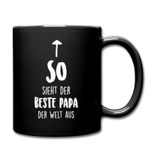 Lade das Bild in den Galerie-Viewer, Papa Tasse - so sieht der beste Papa der Welt aus - Schwarz