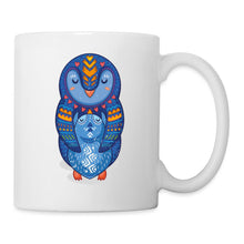 Lade das Bild in den Galerie-Viewer, Pinguin Tasse - Pinguin Mama und Kind - white