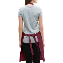 Lade das Bild in den Galerie-Viewer, Schürze mit Blumen und Herz - Bordeaux
