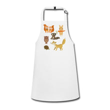 Lade das Bild in den Galerie-Viewer, Schürze für Kinder mit Waldtieren - Weiß