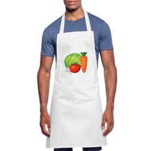 Lade das Bild in den Galerie-Viewer, Kochschürze mit Gemüse - Weiß