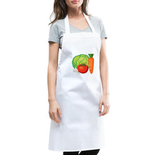 Lade das Bild in den Galerie-Viewer, Kochschürze mit Gemüse - Weiß