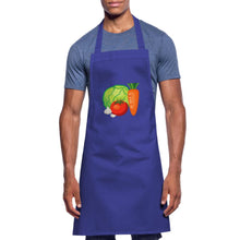 Lade das Bild in den Galerie-Viewer, Kochschürze mit Gemüse - Royalblau