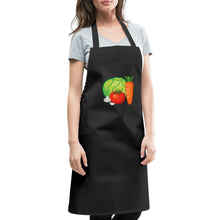 Lade das Bild in den Galerie-Viewer, Kochschürze mit Gemüse - Schwarz