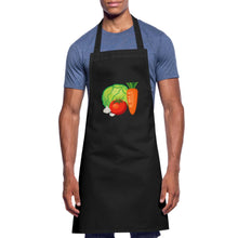 Lade das Bild in den Galerie-Viewer, Kochschürze mit Gemüse - Schwarz