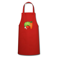 Lade das Bild in den Galerie-Viewer, Kochschürze mit Gemüse - Rot