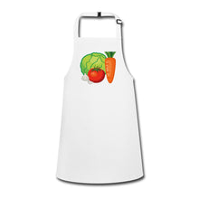 Lade das Bild in den Galerie-Viewer, Schürze für Kinder mit Gemüse - Weiß