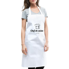 Lade das Bild in den Galerie-Viewer, Küchenschürze Chef de cuisine - Weiß