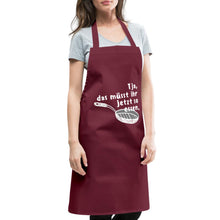 Lade das Bild in den Galerie-Viewer, Kochschürze für Frauen - Bordeaux