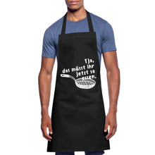 Lade das Bild in den Galerie-Viewer, Kochschürze für Männer - Schwarz