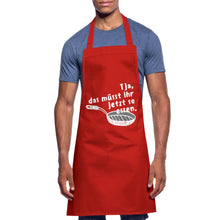 Lade das Bild in den Galerie-Viewer, Kochschürze für Männer - Rot