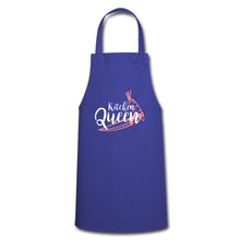 Lade das Bild in den Galerie-Viewer, Kochschürze für Damen - Kitchen Queen - Royalblau