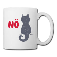 Lade das Bild in den Galerie-Viewer, Tasse mit Katze und Spruch - Weiß