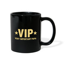 Lade das Bild in den Galerie-Viewer, Papa Tasse schwarz - VIP Very Important Papa - Schwarz