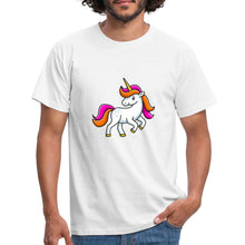Lade das Bild in den Galerie-Viewer, Männer T-Shirt - Unicorn - Weiß
