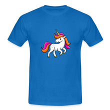 Lade das Bild in den Galerie-Viewer, Männer T-Shirt - Unicorn - Royalblau