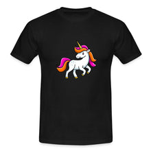 Lade das Bild in den Galerie-Viewer, Männer T-Shirt - Unicorn - Schwarz