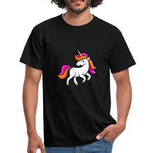 Lade das Bild in den Galerie-Viewer, Männer T-Shirt - Unicorn - Schwarz