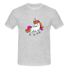 Lade das Bild in den Galerie-Viewer, Männer T-Shirt - Unicorn - Grau meliert