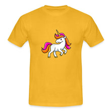 Lade das Bild in den Galerie-Viewer, Männer T-Shirt - Unicorn - Gelb