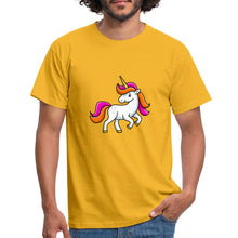 Lade das Bild in den Galerie-Viewer, Männer T-Shirt - Unicorn - Gelb