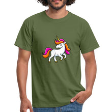 Lade das Bild in den Galerie-Viewer, Männer T-Shirt - Unicorn - Militärgrün