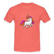 Lade das Bild in den Galerie-Viewer, Männer T-Shirt - Unicorn - Koralle