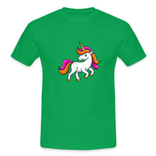 Lade das Bild in den Galerie-Viewer, Männer T-Shirt - Unicorn - Kelly Green