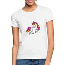 Lade das Bild in den Galerie-Viewer, Frauen T-Shirt - Unicorn - Weiß