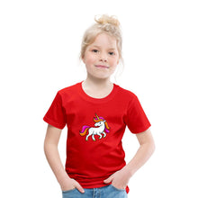 Lade das Bild in den Galerie-Viewer, Kinder T-Shirt - Unicorn - Rot
