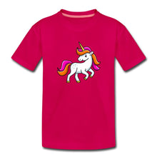 Lade das Bild in den Galerie-Viewer, Kinder T-Shirt - Unicorn - dunkles Pink
