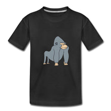 Lade das Bild in den Galerie-Viewer, Kinder T-Shirt mit Gorilla - Schwarz

