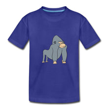Lade das Bild in den Galerie-Viewer, Kinder T-Shirt mit Gorilla - Königsblau
