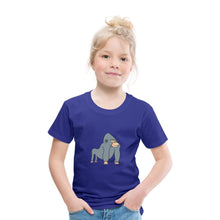 Lade das Bild in den Galerie-Viewer, Kinder T-Shirt mit Gorilla - Königsblau
