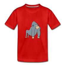 Lade das Bild in den Galerie-Viewer, Kinder T-Shirt mit Gorilla - Rot
