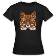 Lade das Bild in den Galerie-Viewer, Frauen T-Shirt - Fuchs - Schwarz