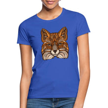 Lade das Bild in den Galerie-Viewer, Frauen T-Shirt - Fuchs - Royalblau