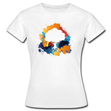 Lade das Bild in den Galerie-Viewer, Frauen T-Shirt - Bunter Baum - Weiß