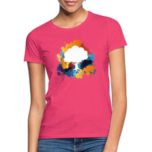 Lade das Bild in den Galerie-Viewer, Frauen T-Shirt - Bunter Baum - Azalea