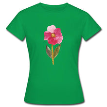 Lade das Bild in den Galerie-Viewer, Frauen T-Shirt - blühende Blume - Kelly Green