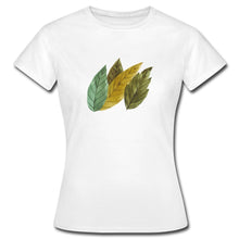 Lade das Bild in den Galerie-Viewer, Frauen T-Shirt - Blätter - Weiß