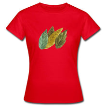 Lade das Bild in den Galerie-Viewer, Frauen T-Shirt - Blätter - Rot