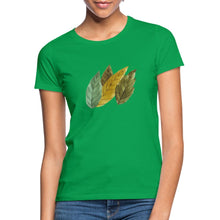 Lade das Bild in den Galerie-Viewer, Frauen T-Shirt - Blätter - Kelly Green