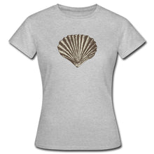 Lade das Bild in den Galerie-Viewer, Frauen T-Shirt - Muschel - Grau meliert