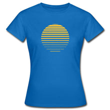 Lade das Bild in den Galerie-Viewer, Frauen T-Shirt - Sonnenuntergang - Royalblau