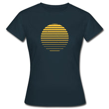Lade das Bild in den Galerie-Viewer, Frauen T-Shirt - Sonnenuntergang - Navy