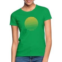 Lade das Bild in den Galerie-Viewer, Frauen T-Shirt - Sonnenuntergang - Kelly Green