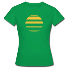 Lade das Bild in den Galerie-Viewer, Frauen T-Shirt - Sonnenuntergang - Kelly Green