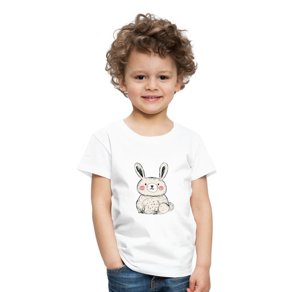 Kinder T-Shirt - Hase - Weiß