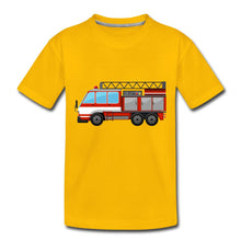 Lade das Bild in den Galerie-Viewer, Kinder T-Shirt - Feuerwehr - Sonnengelb
